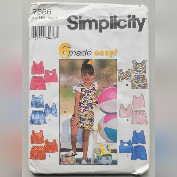 ‼️MUST GO‼️ Lot of 5 FF little Girls Spring Summer sewing patterns - Picture 6 of 6